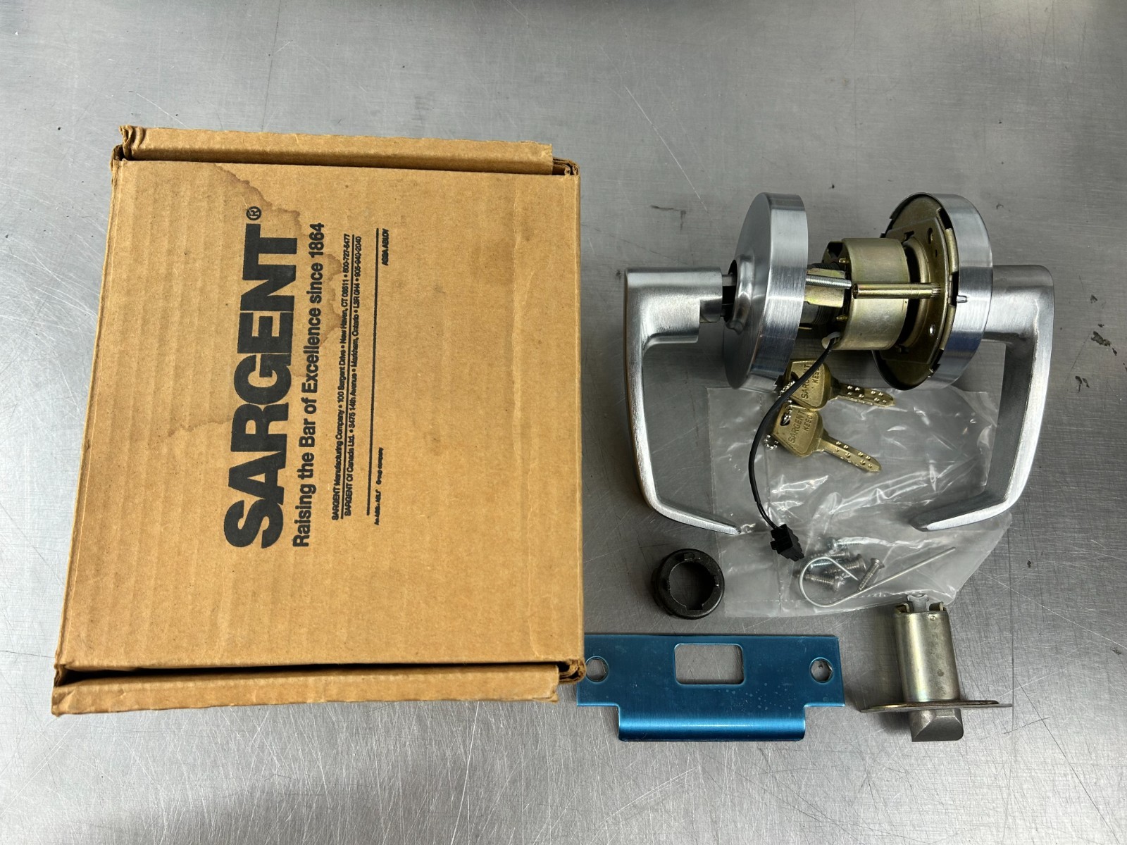 Sargent 10G70 Leverset 26D Polished Chrome Solenoid Lock New Open Box