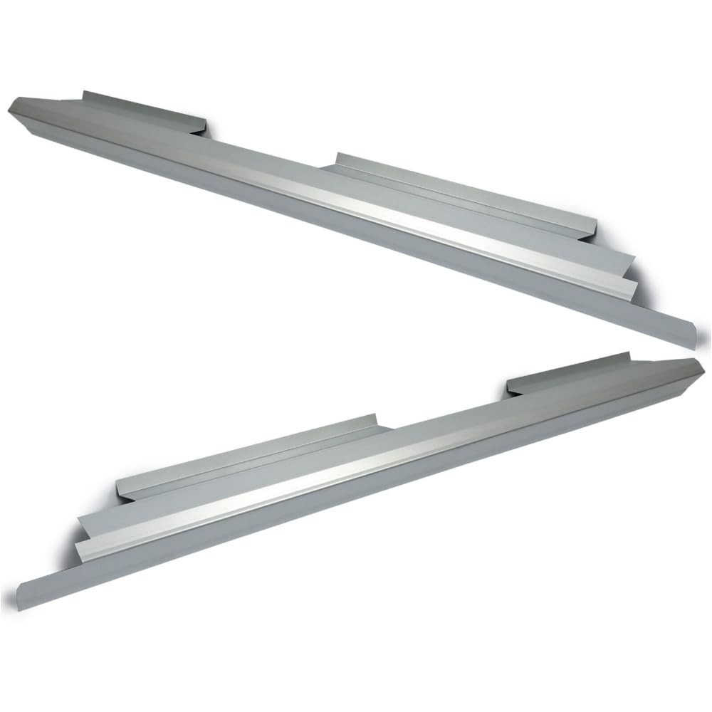 Fits Rocker Panels-1 Pair-Left & Right Sides (Silver, Steel)