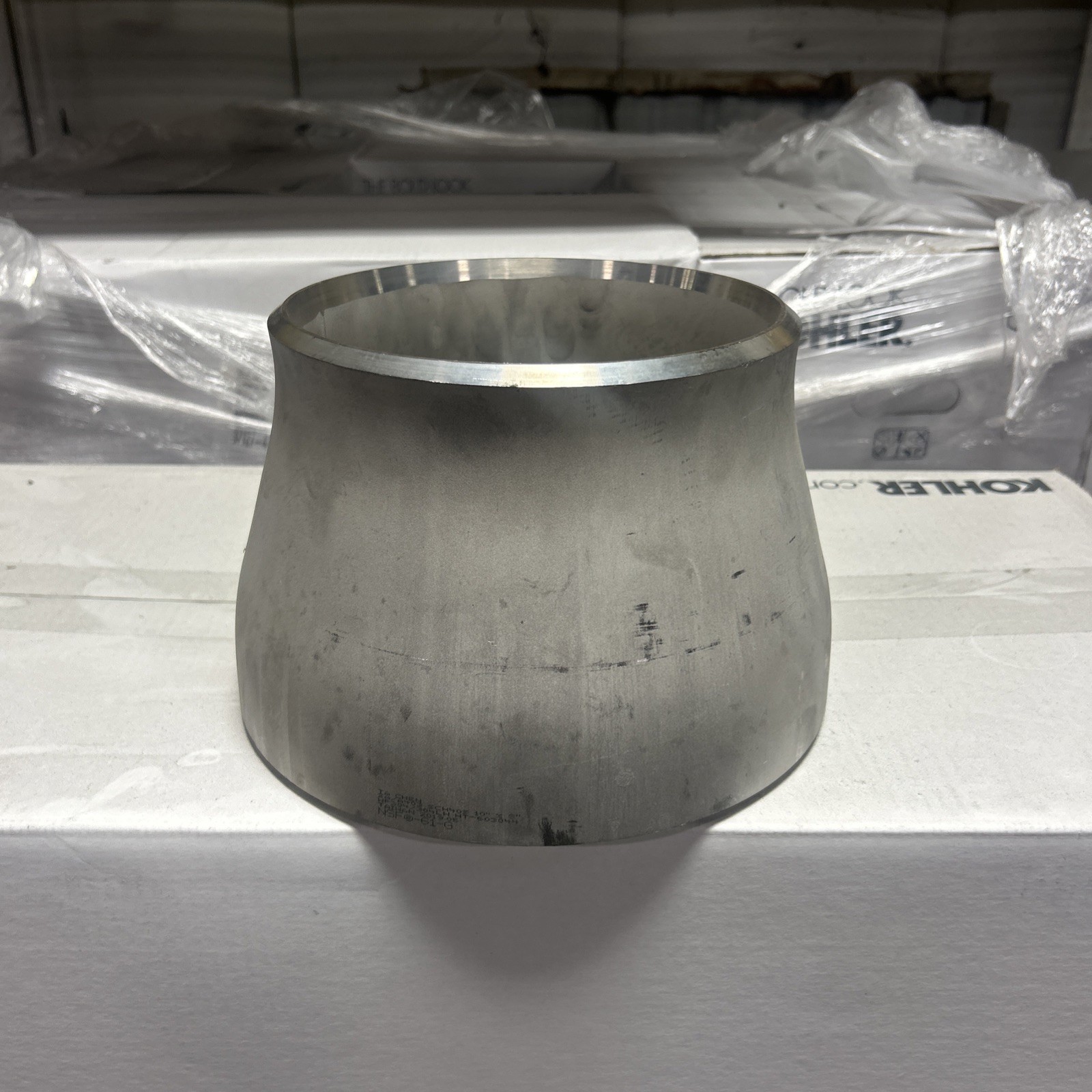 10″ x 8″ Schedule 40 Concentric Reducer Stainless Steel Weld Pipe Fitting