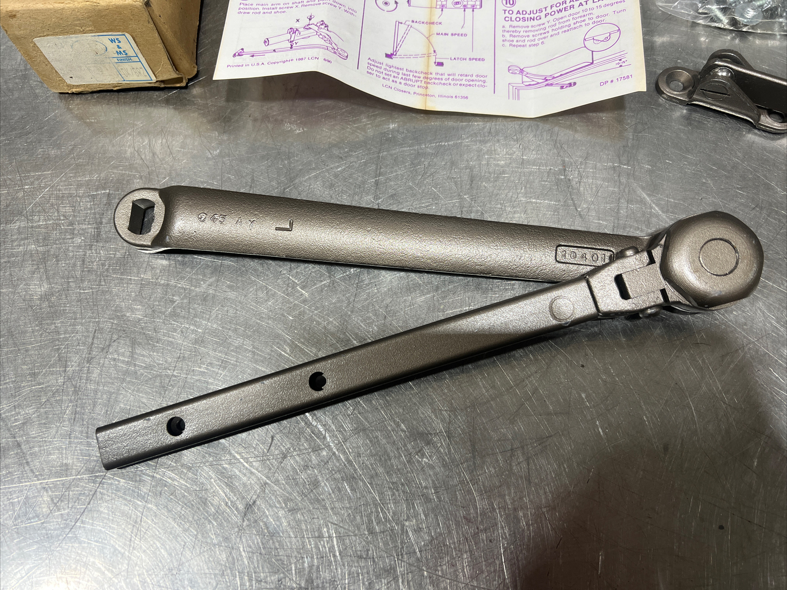 LCN Door Closer For 4020 Series. Nos Surplus. VTG 1987. See Pictures For Details