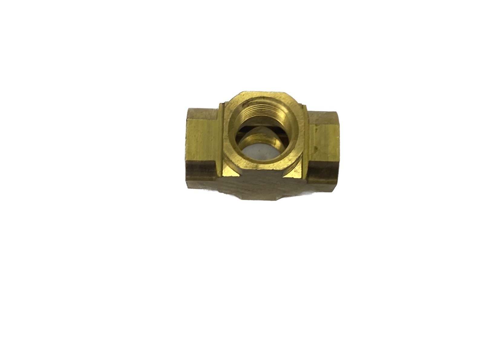 NOS Parker 3/8” x 3/8” x 3/8” x 3/8″ FNPT Brass Cross Pipe Fittings 2205P-6