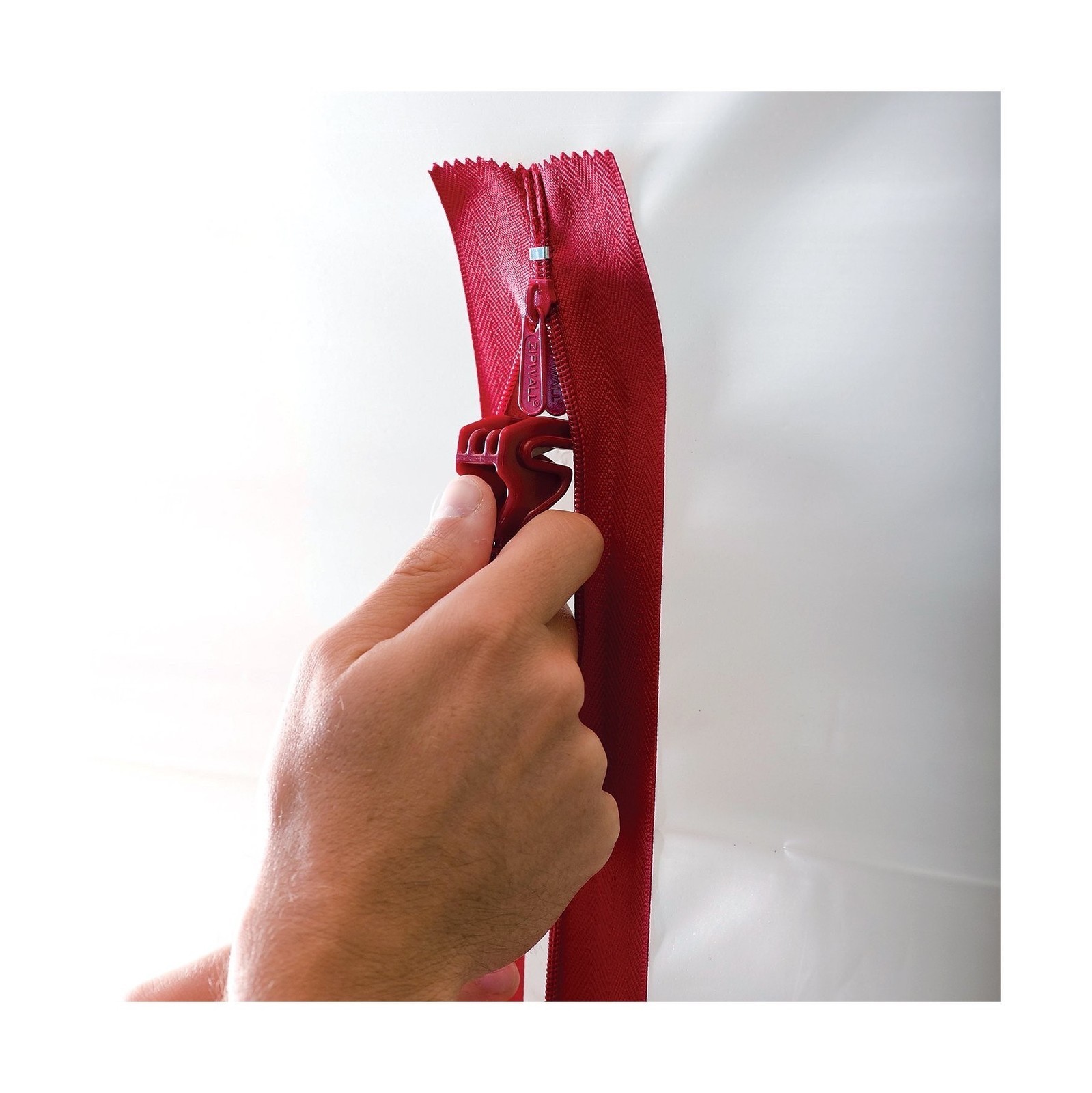 ZIPWALL HDAZ Heavy Duty Zipper, Red, 2 Count