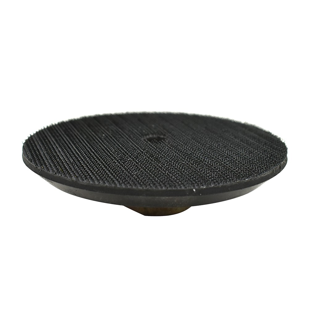 4″ Diamond Semi Flexible Rubber Backing Pad 5/8″-11 Brass Nut Hook & Loop