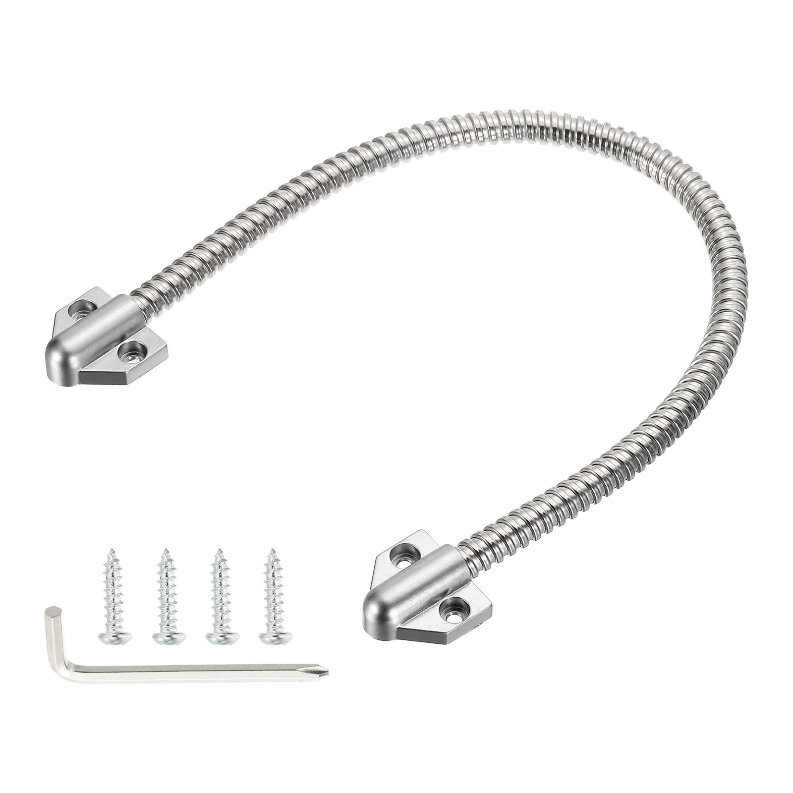 Armored Door Loop 16″ Fit 6mm Wire Metal Door Power Transfer Silver