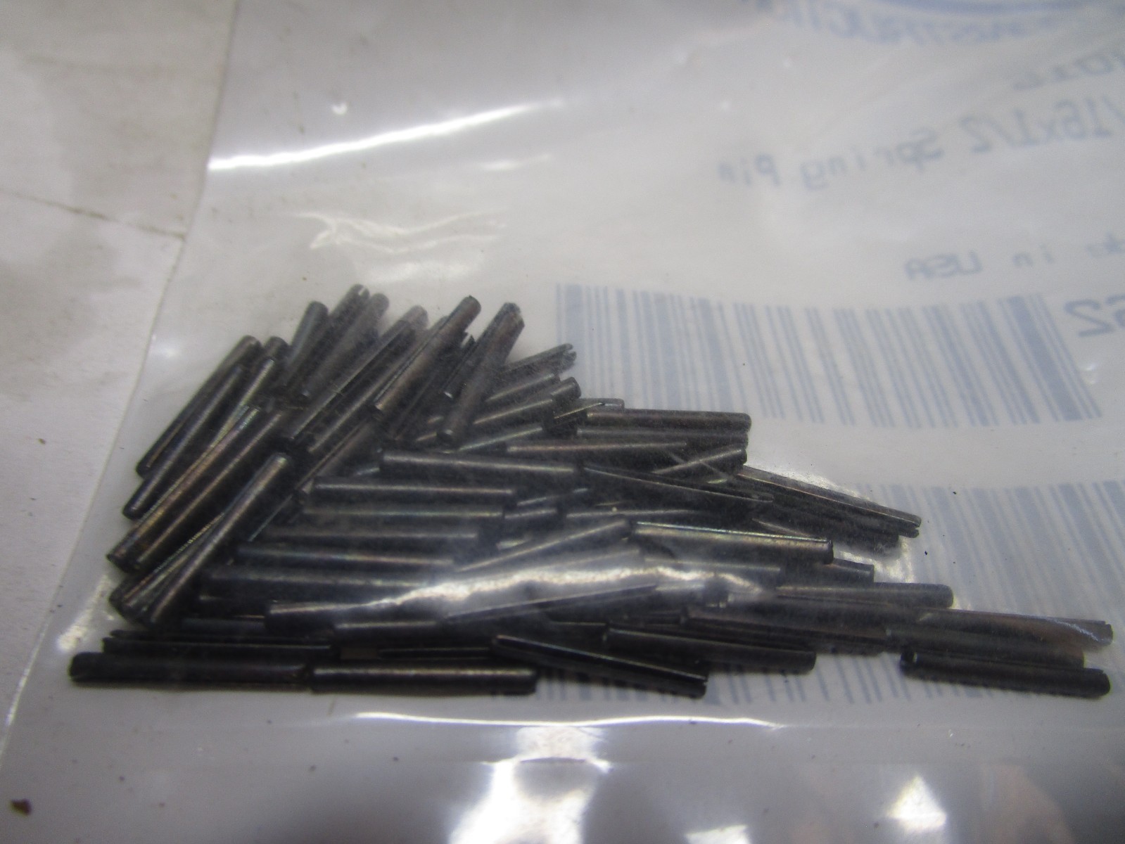 1/16″ x 1/2″ Plain Finish Steel Slotted Spring Pin QTY 100
