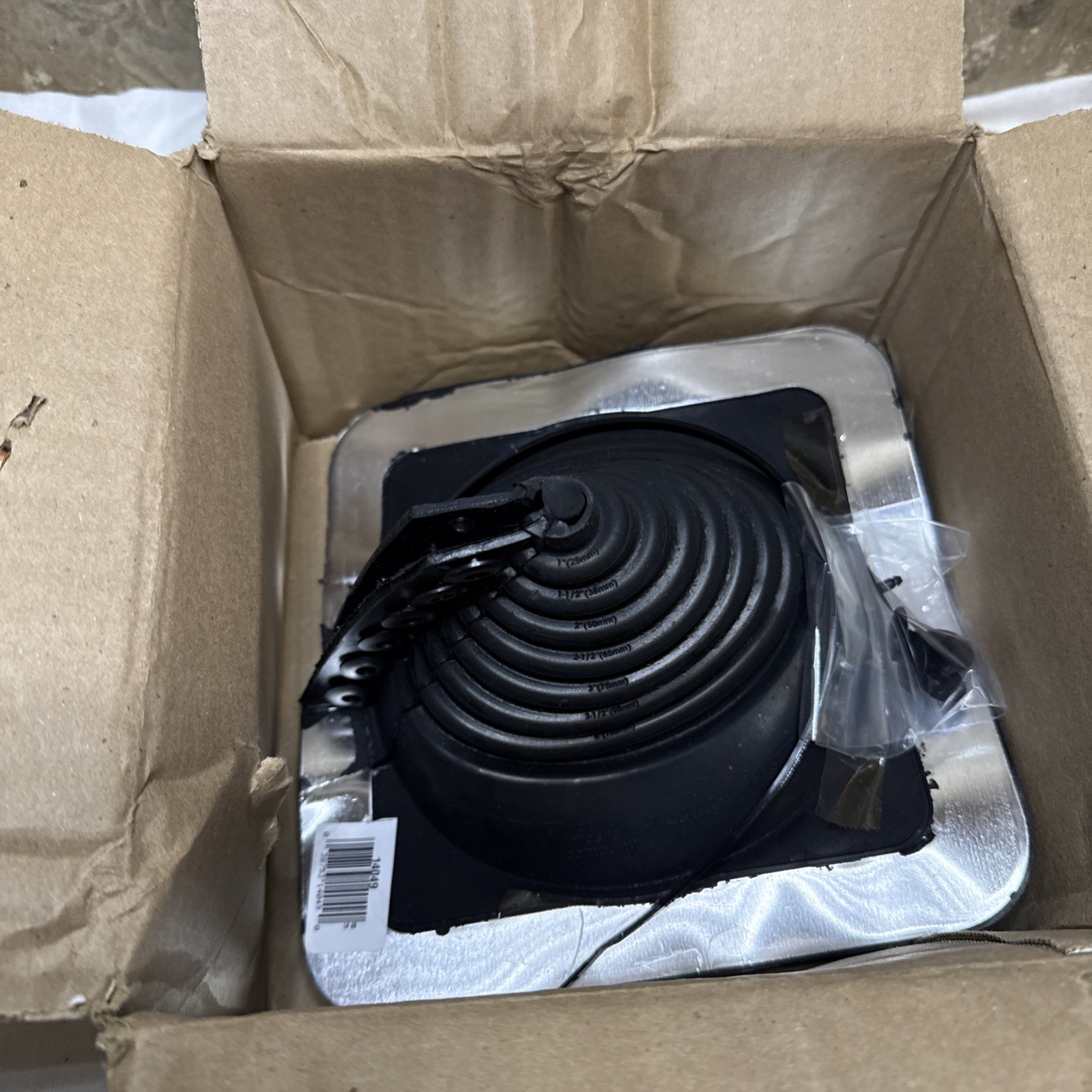 Oatey 14049 Retrofit Master Flash 8 in. x 8 in. Rubber Vent Pipe Roof Flashing