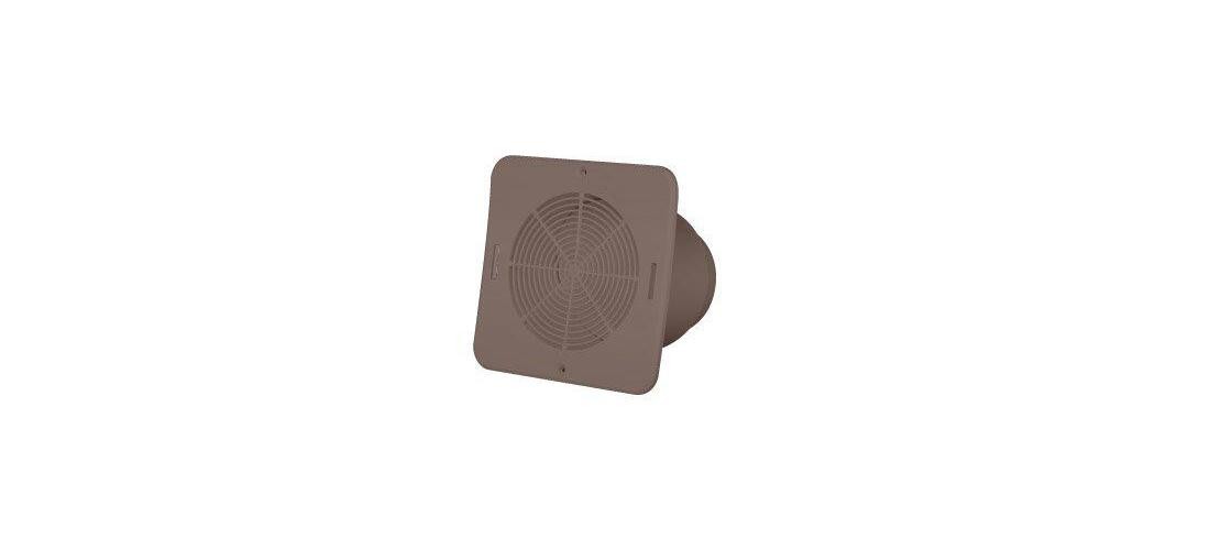 Duraflo 646015BR Soffit Exhaust Vent, 5-3/4 in W, Vinyl, Brown