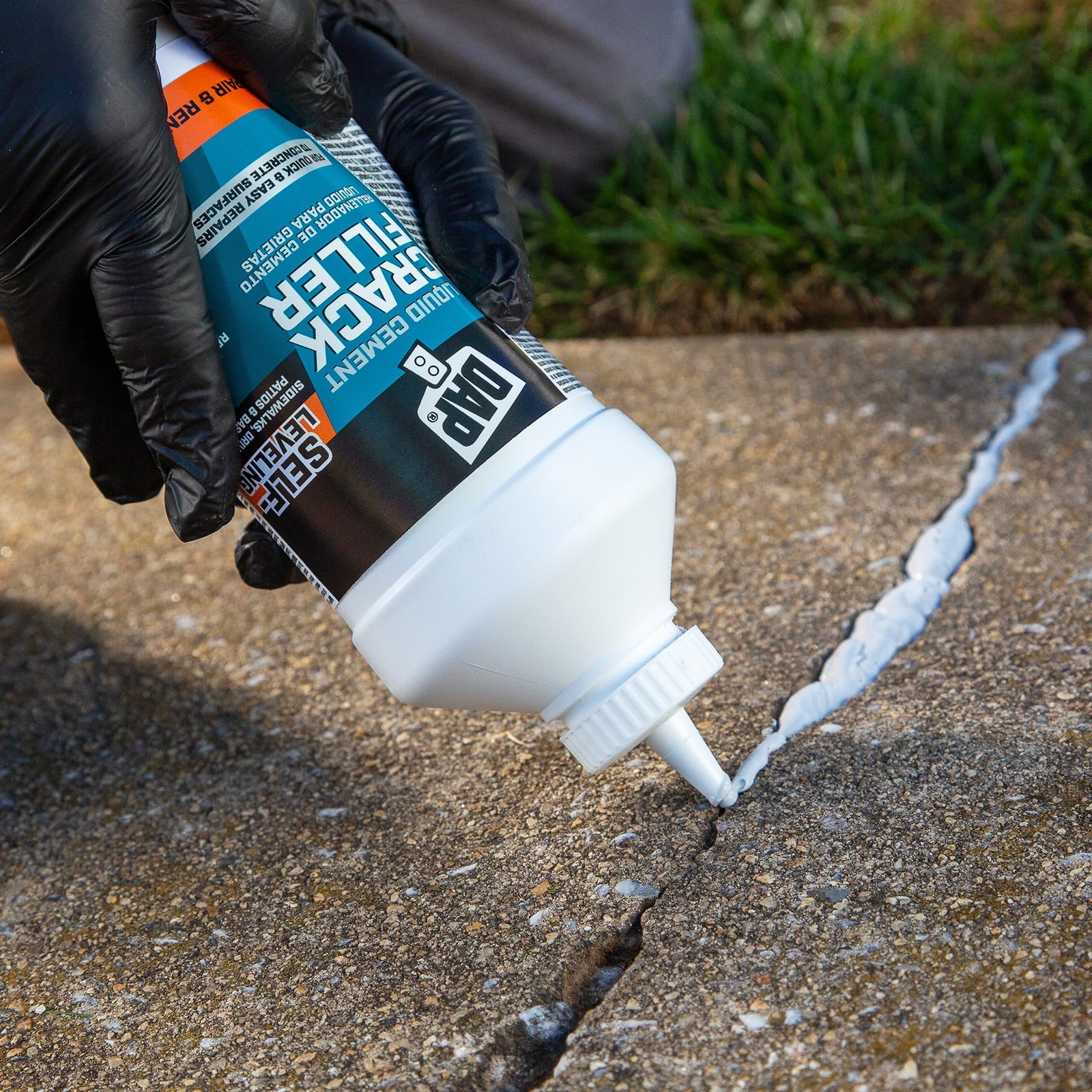 DAP 37584 Liquid Cement Crack Filler, 1 quart, Gray