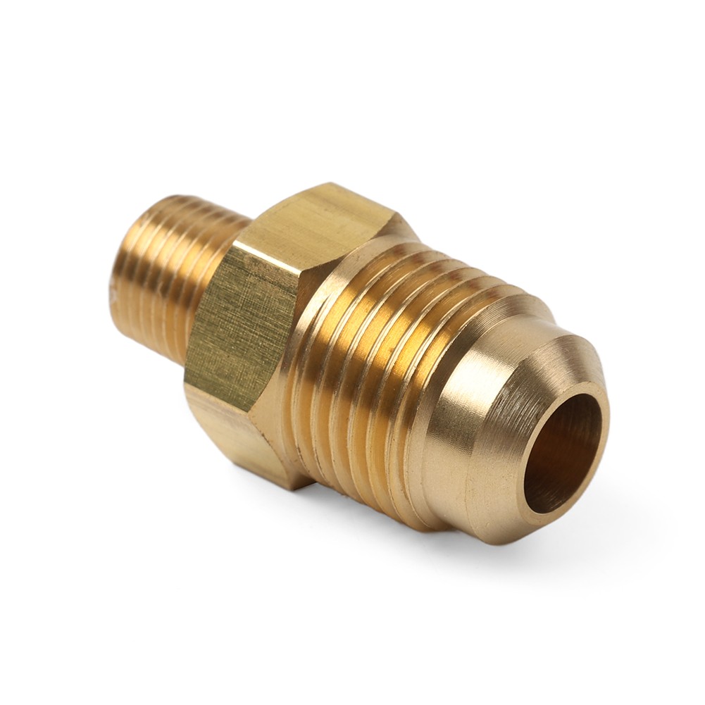 1pc 1/8 NPT Male To 3/8 SAE Flare Brass Pipe Fitting Air Conditioner Adapter