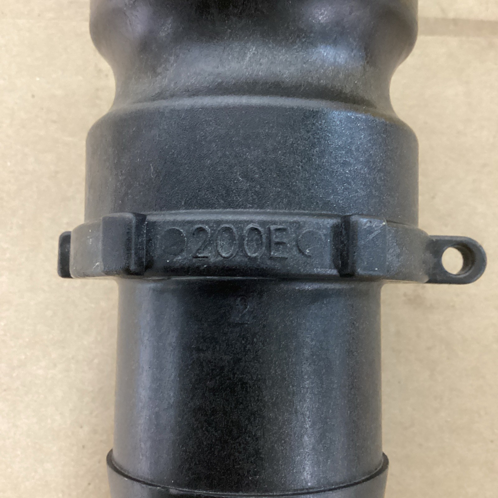 Banjo 200E Polypropylene Cam & Groove Fitting, 2″ Male Adapter x Hose Shank U173