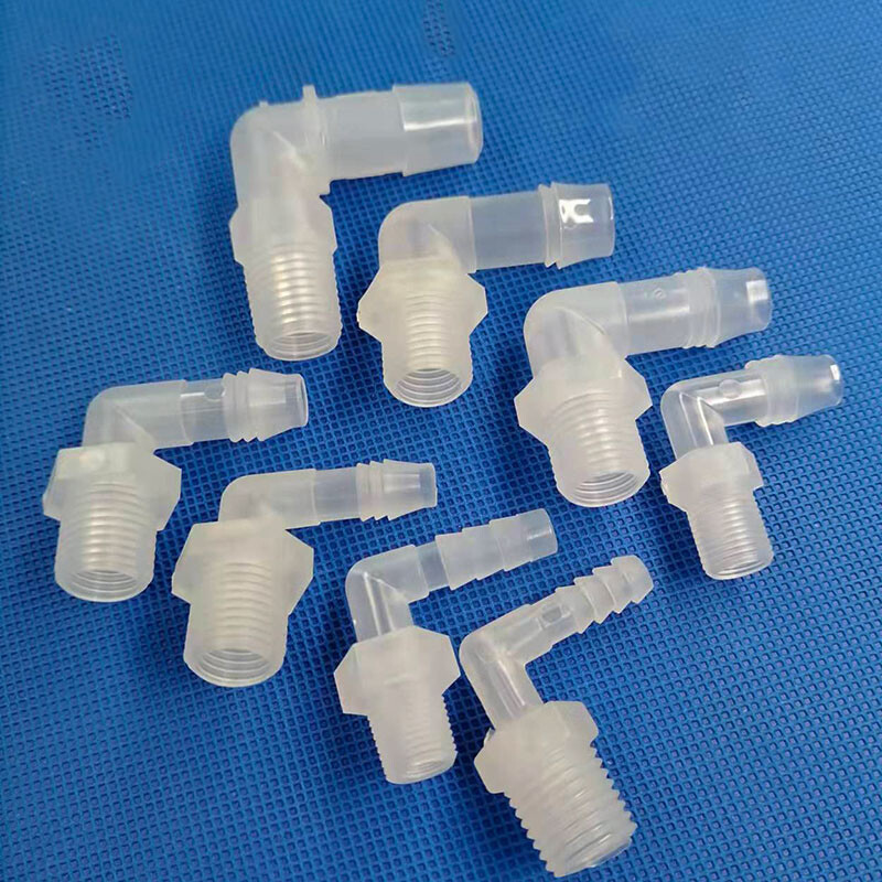 90 Degree Elbow External Thread Tube Hose Pipe Plastic Tube Connector 6.4~19.5mm