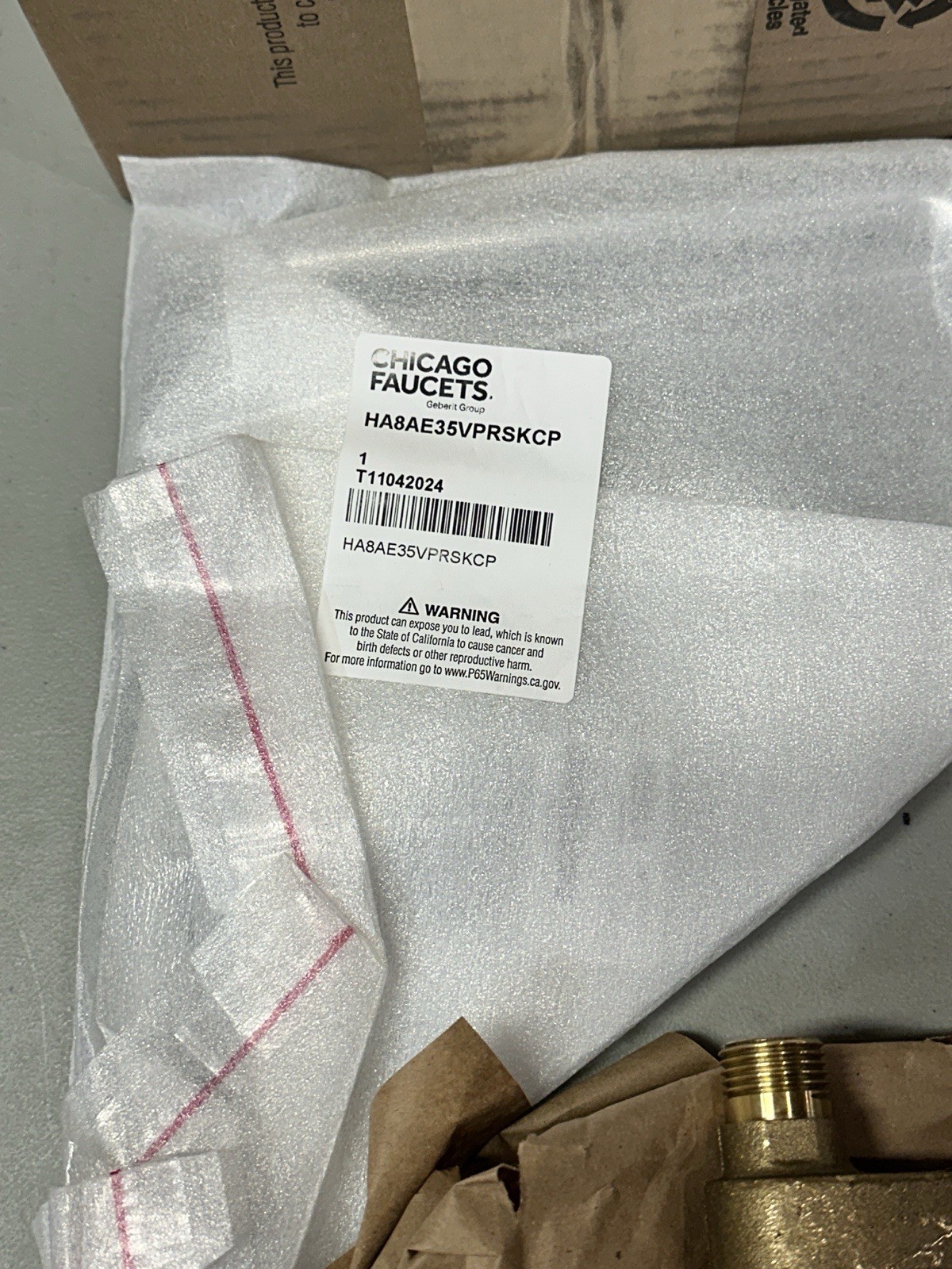 Chicago Faucets 786-HR8E35V317XKAB Commercial Grade High Arch Faucet NEW