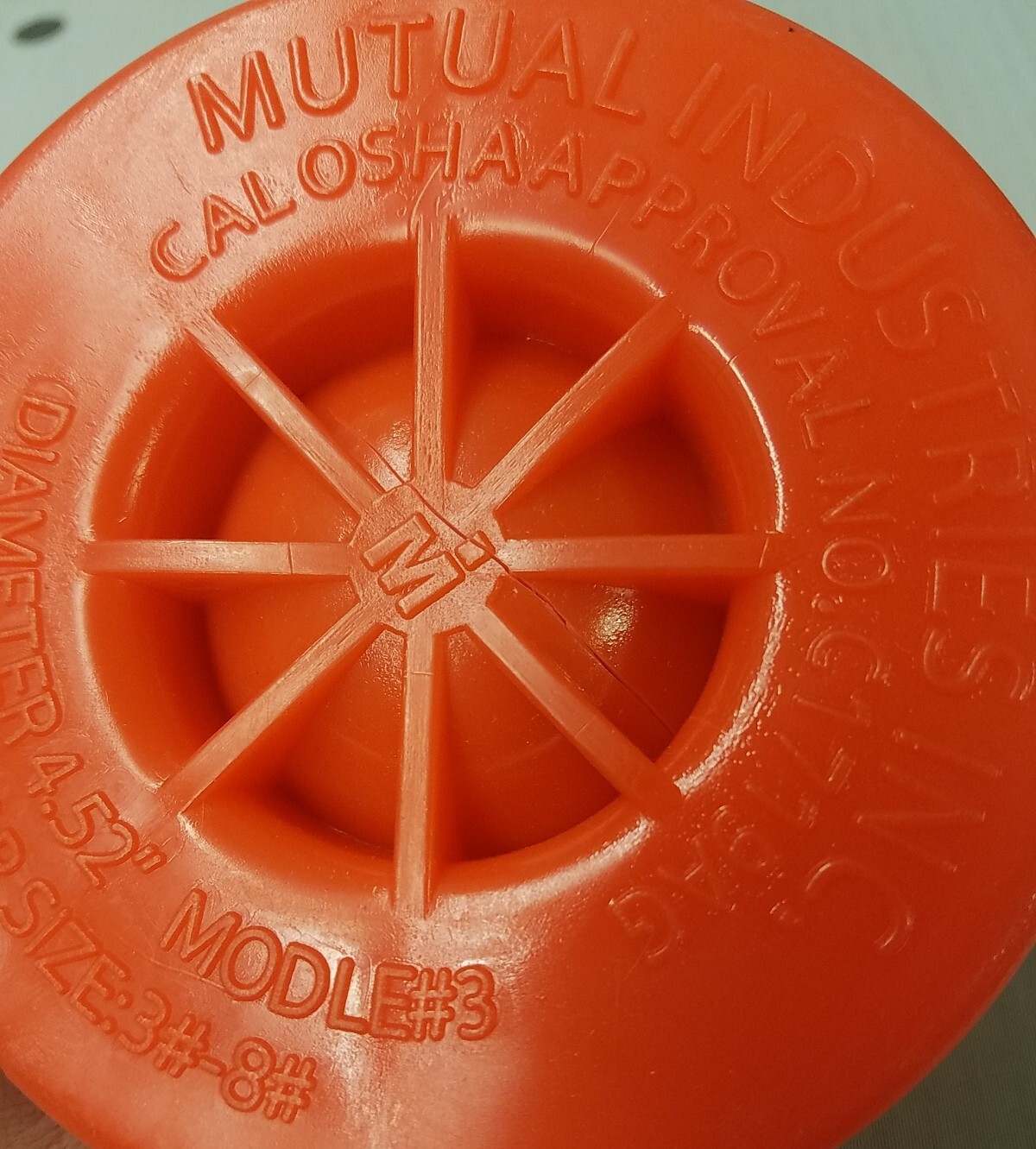 Pack of 25 mutual Industries C1719AG Osha Rebar Caps rebar 3# to 8#