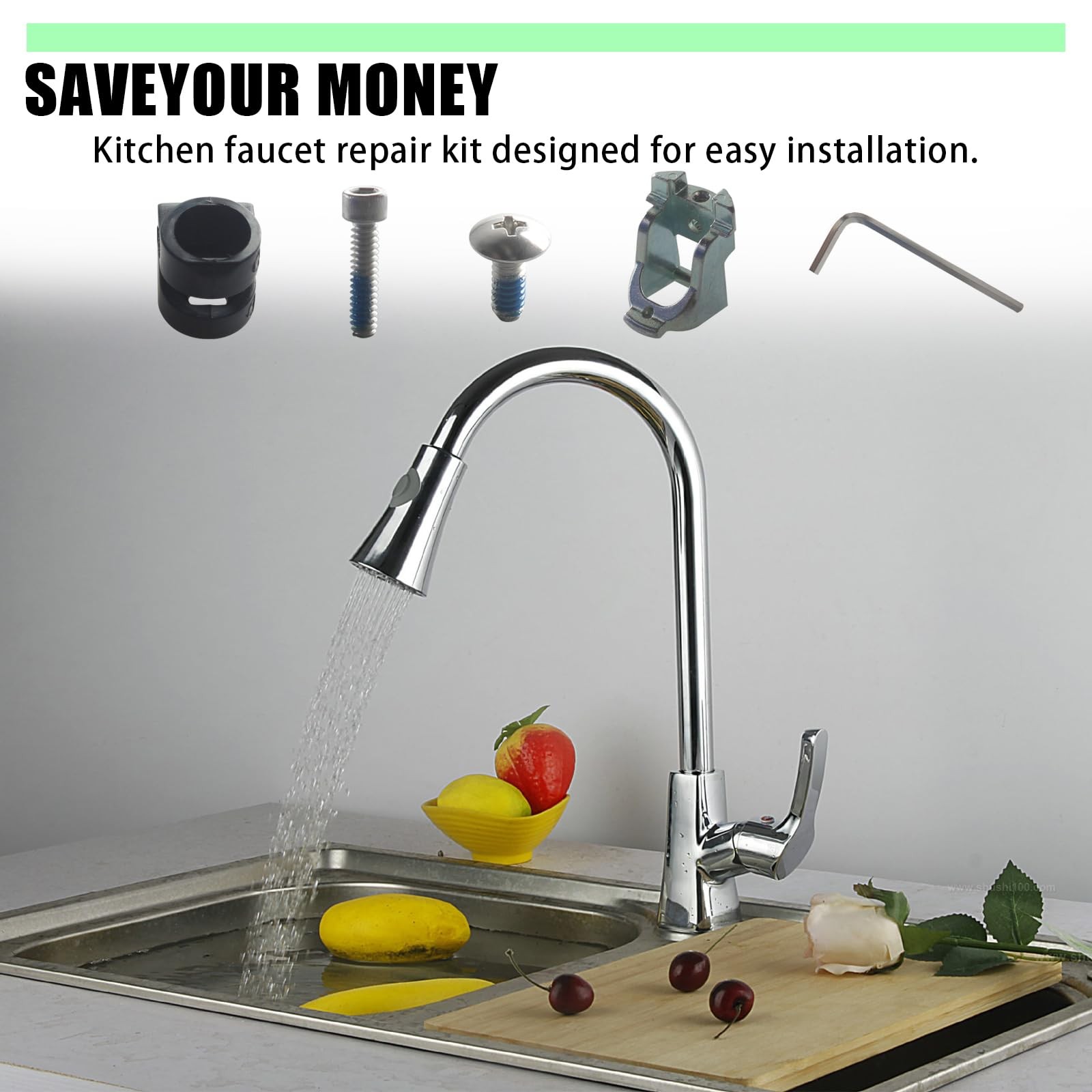 Replacement Handle Adapter Kit for Moen 100429, Single handle repair kit