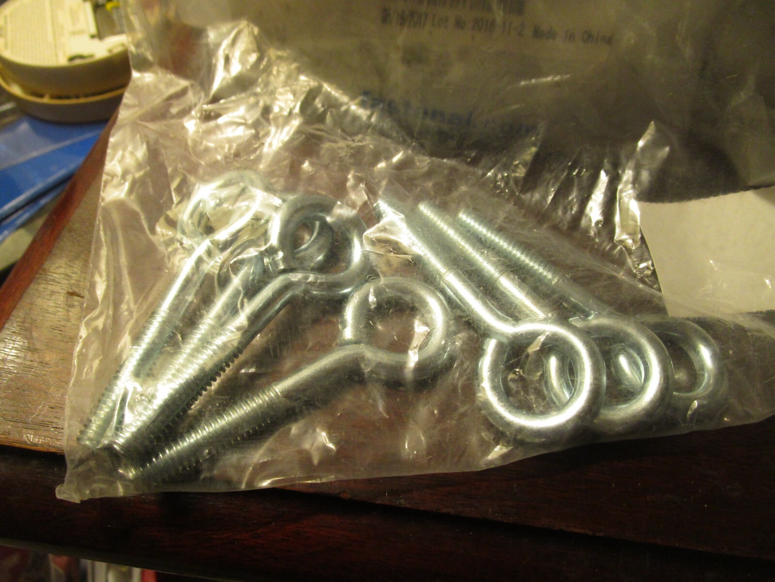 5/16″-18 x 2″ Shank L x 1-1/4″ Thread L x 3-1/8″ OAL Zinc Turned Eye Bolt QTY 7