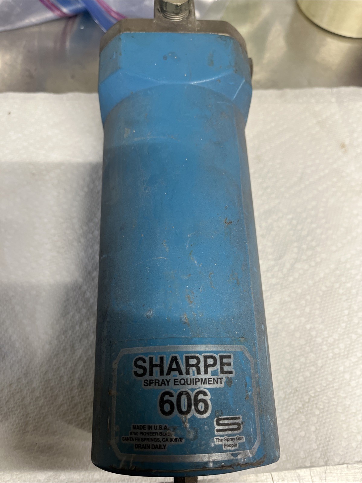 Sharpe Spray Equipment 606 Air Filter Housing *Not Tested -Unknown Condition* F1