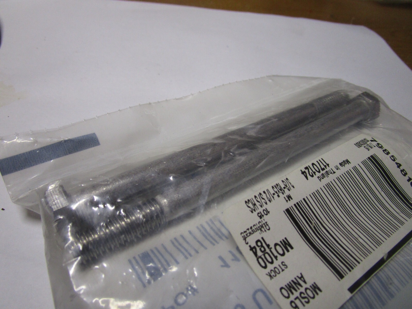 3/8″-16 x 5-1/2″ ASTM F593 18-8 Stainless Steel Hex Cap Screw QTY 2