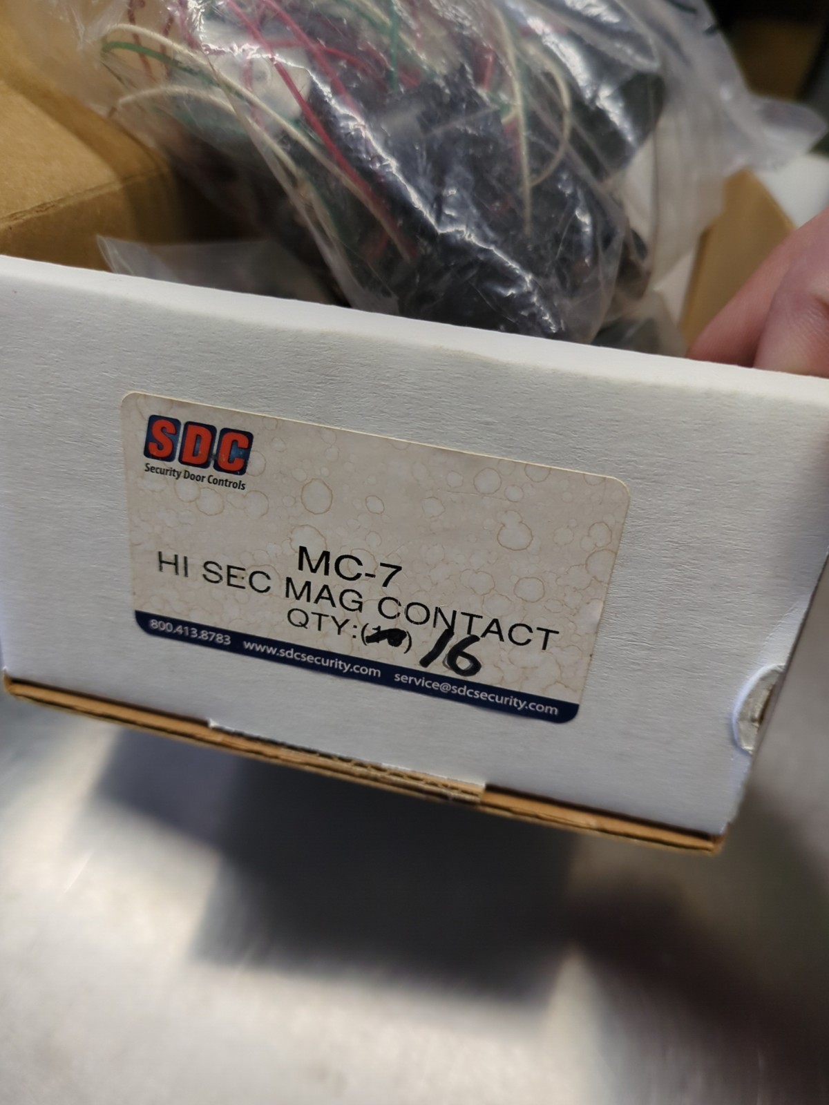 SDC Security Door Controls MC-7 Hi SEC Mag Contact (qty:1)