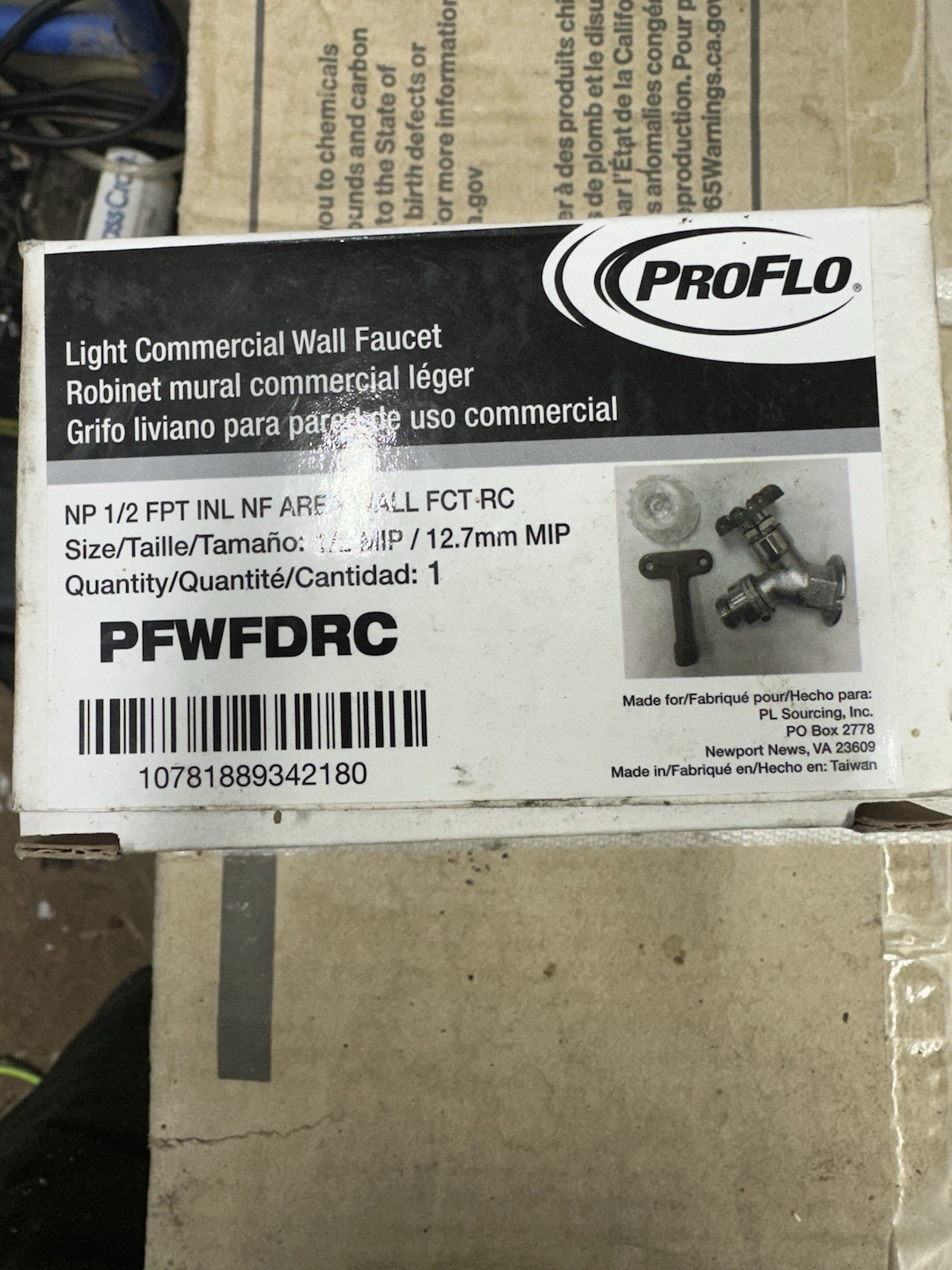 ProFlo PFWFDRC Light Commercial Wall Faucet