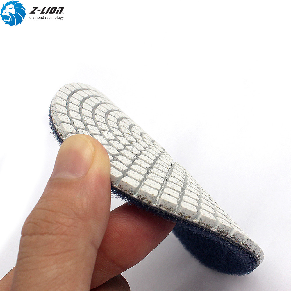7PCS 4 Inch Diamond Polishing Pads for Wet Granite Stone Marble Concrete Polish