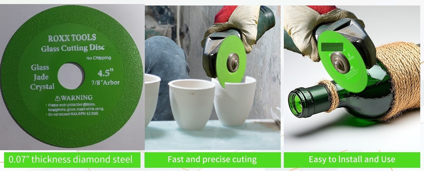 4.5″ Glass Crystal Jade Ceramic Tile Wine Bottle Grinding Bevel Cuitting Blade
