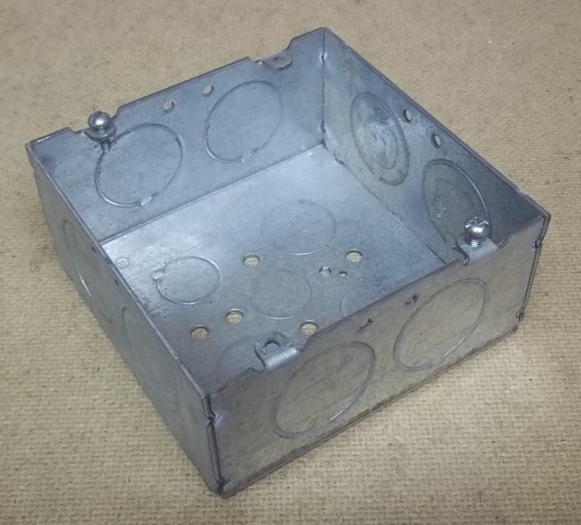 Outlet Box 4 3/4in Square 2 1/4in Deep