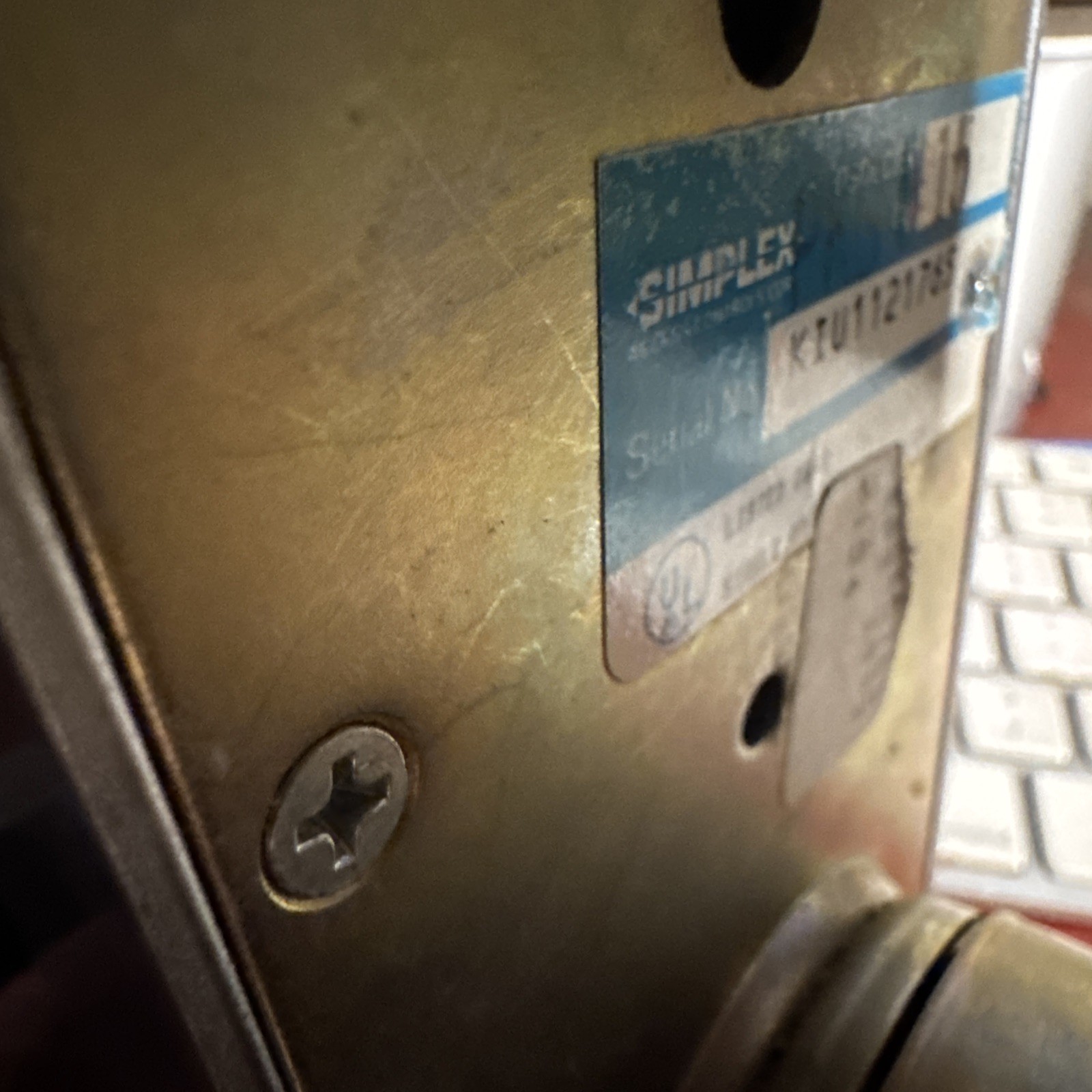 Simplex Lock Pushbutton Lock (I dk the code) I have two of these Schlage Lock