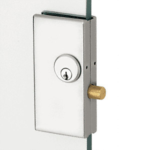 CRL DT36SA Satin Anodized 2-3/4″ x 5-5/8″ Deadthrow Low Profile Center Lock