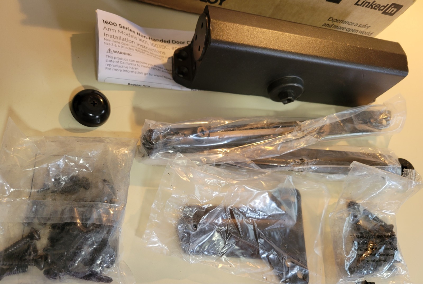 Norton Rixson ASSA ABLOY Door Closer Bronze 1604BC 690 / NEW