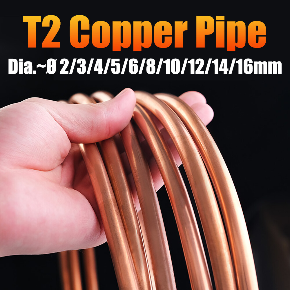 T2 Copper Tube Pipe Model Engineer Live Steam – Dia.~Ø 2/3/4/5/6/8/10/12/14/16mm