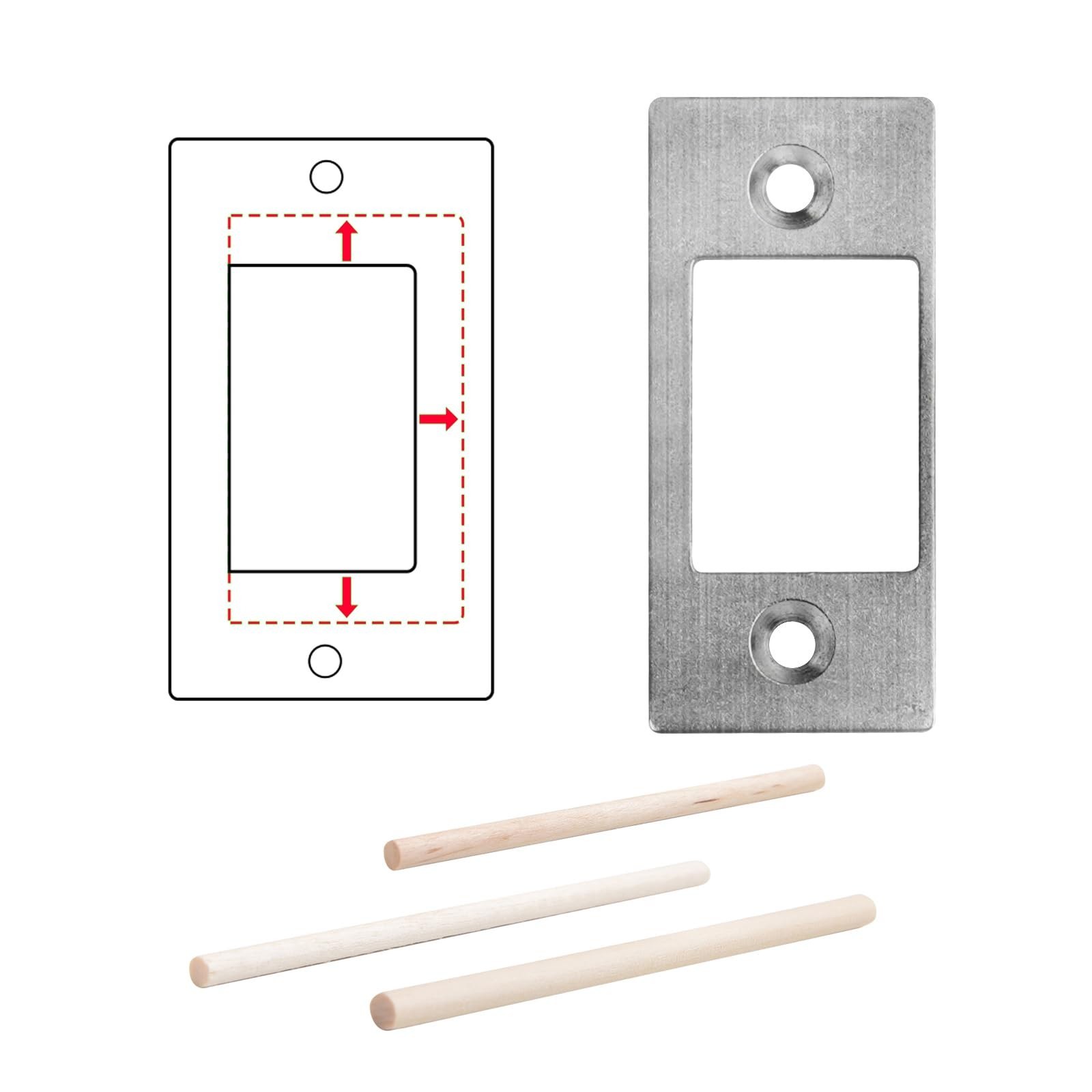 Deadbolt Restorer Strike Plate, Fix Dead Bolt Misalignment/Sticking/Jamming, …