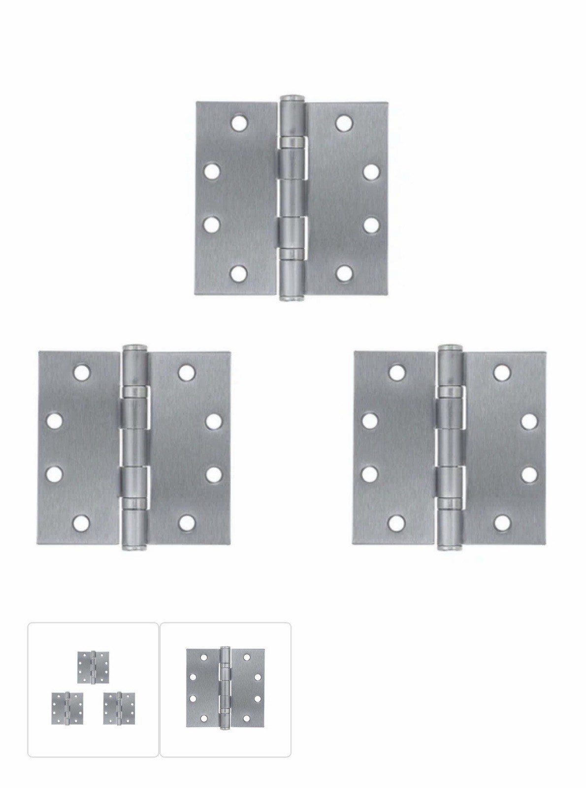 ASSA ABLOY McKinney MK55858 TA2714 26D Ball Bearing Hinge Satin 3 Pack