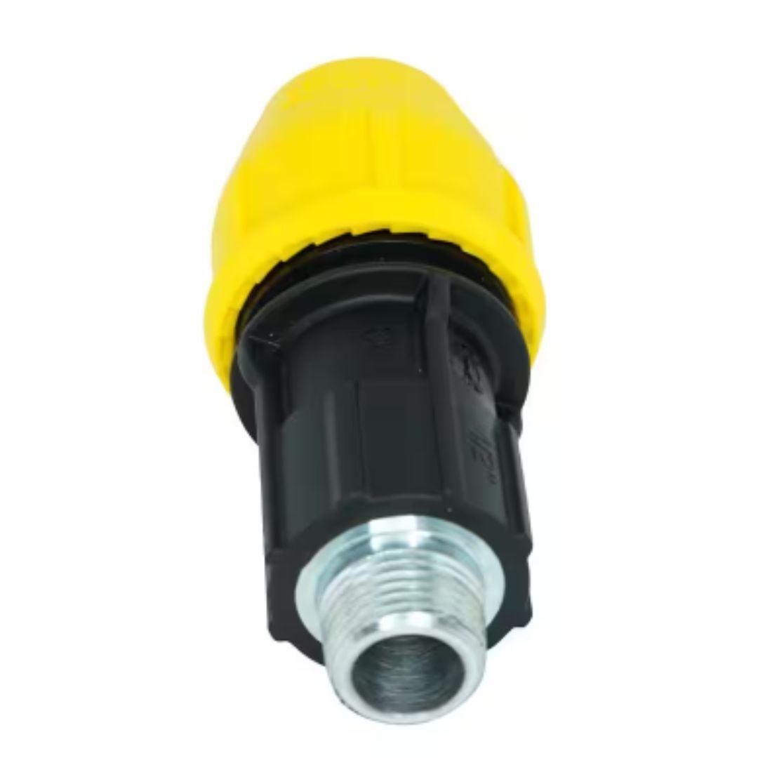 3/4 In. Polypropylene Underground Yellow Poly Gas Pipe Conversion Fitting