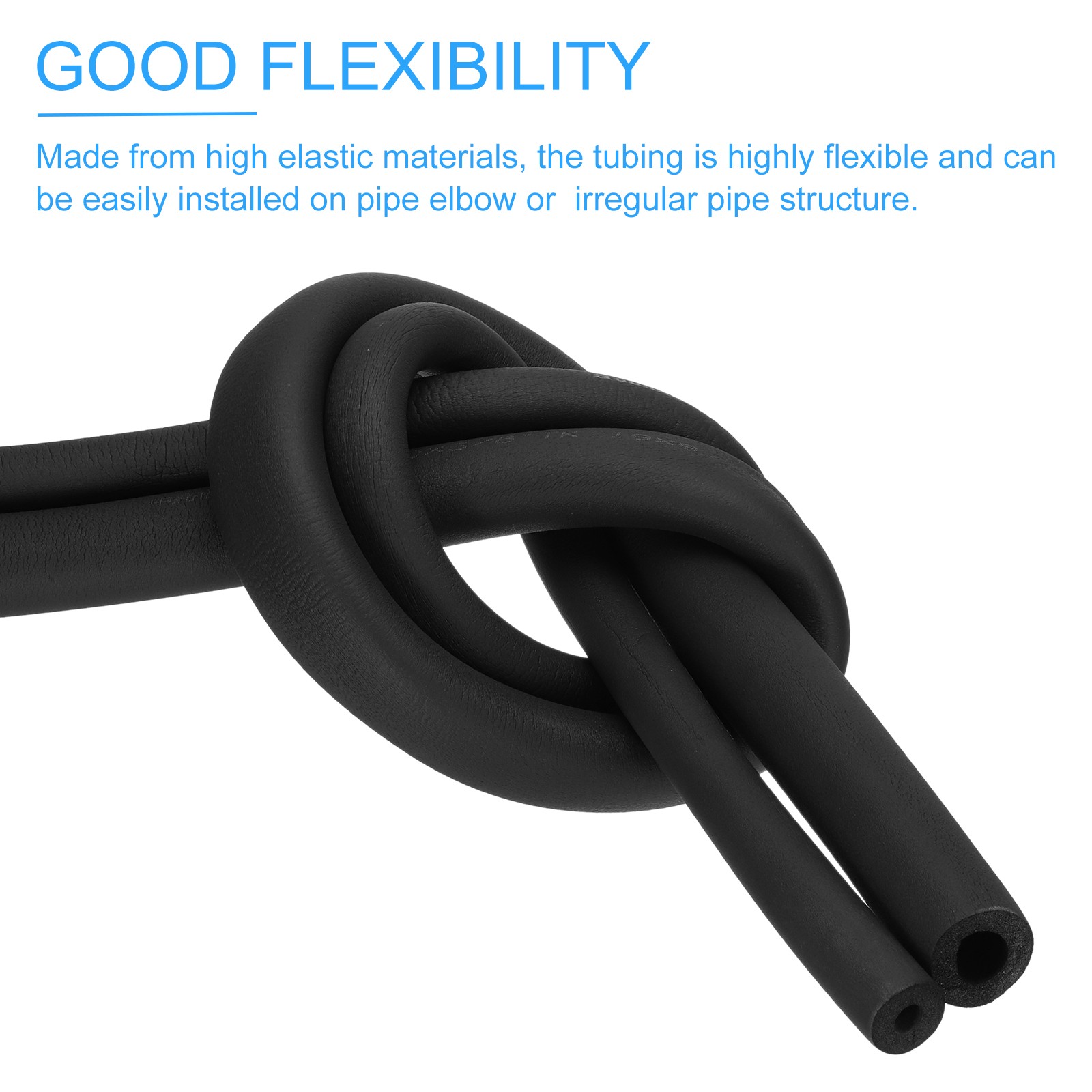 1″(25mm) x 6Ft Pipe Insulation Foam Tube Pipe Cover Wrap Roll Bar Padding