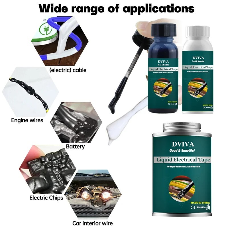 Liquid Electrical Tape Insulation Paste Sealant Suitable Fix Line Glue for Wires