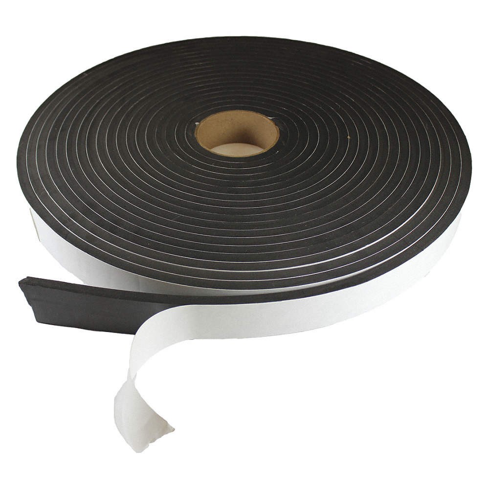 GRAINGER APPROVED CNES591/4X2X50T EPDM Neoprene SBR Strip,L 50 ft,Black 6YLW1