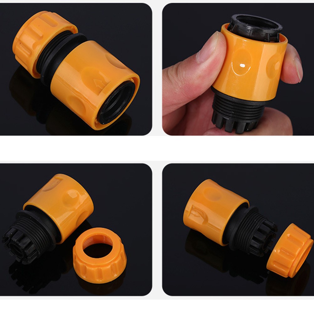 8Pcs Durable Hose Connection Tool Water Connector Reusable Yellow for Garden