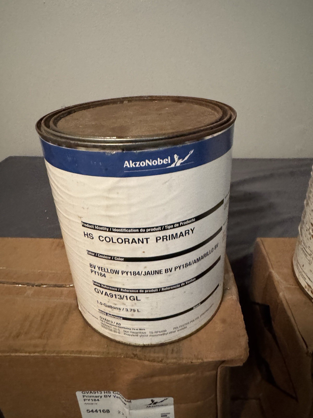 AkzoNobel GVA913 HS Colorant – Primary BV Yellow (PY184) – Batch 0011223036
