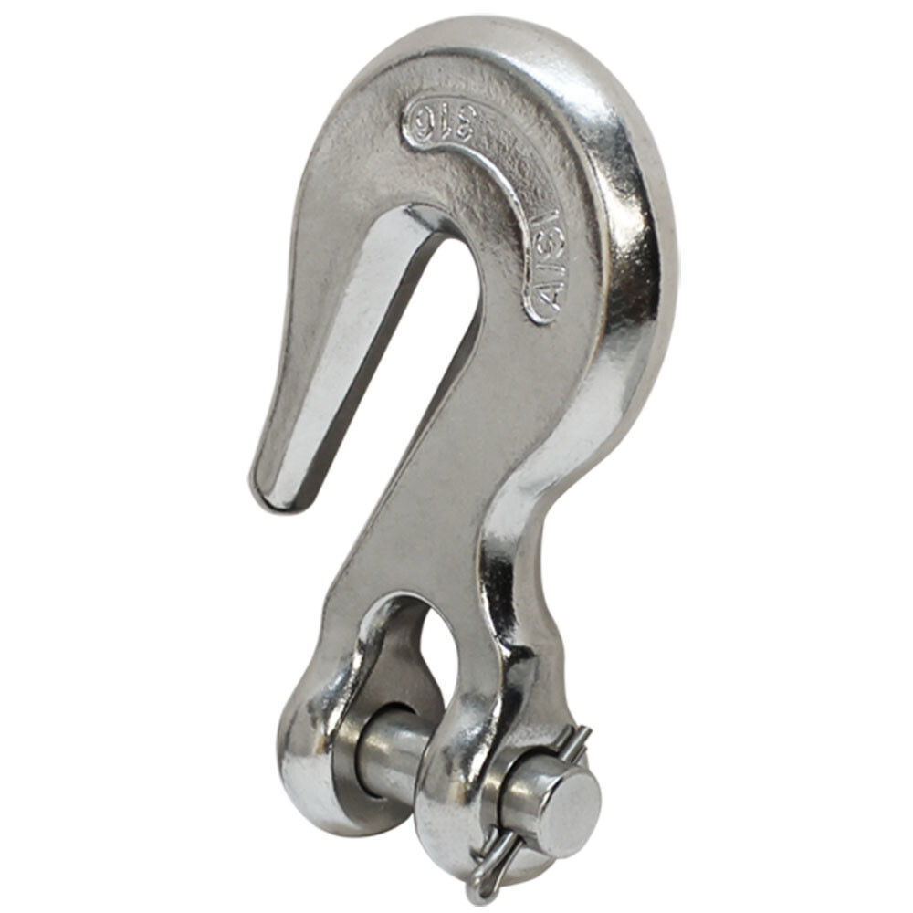 3/8” Marine Boat Stainless Steel 316 Clevis Grab Hook Towing Shackle 2,500 lbs