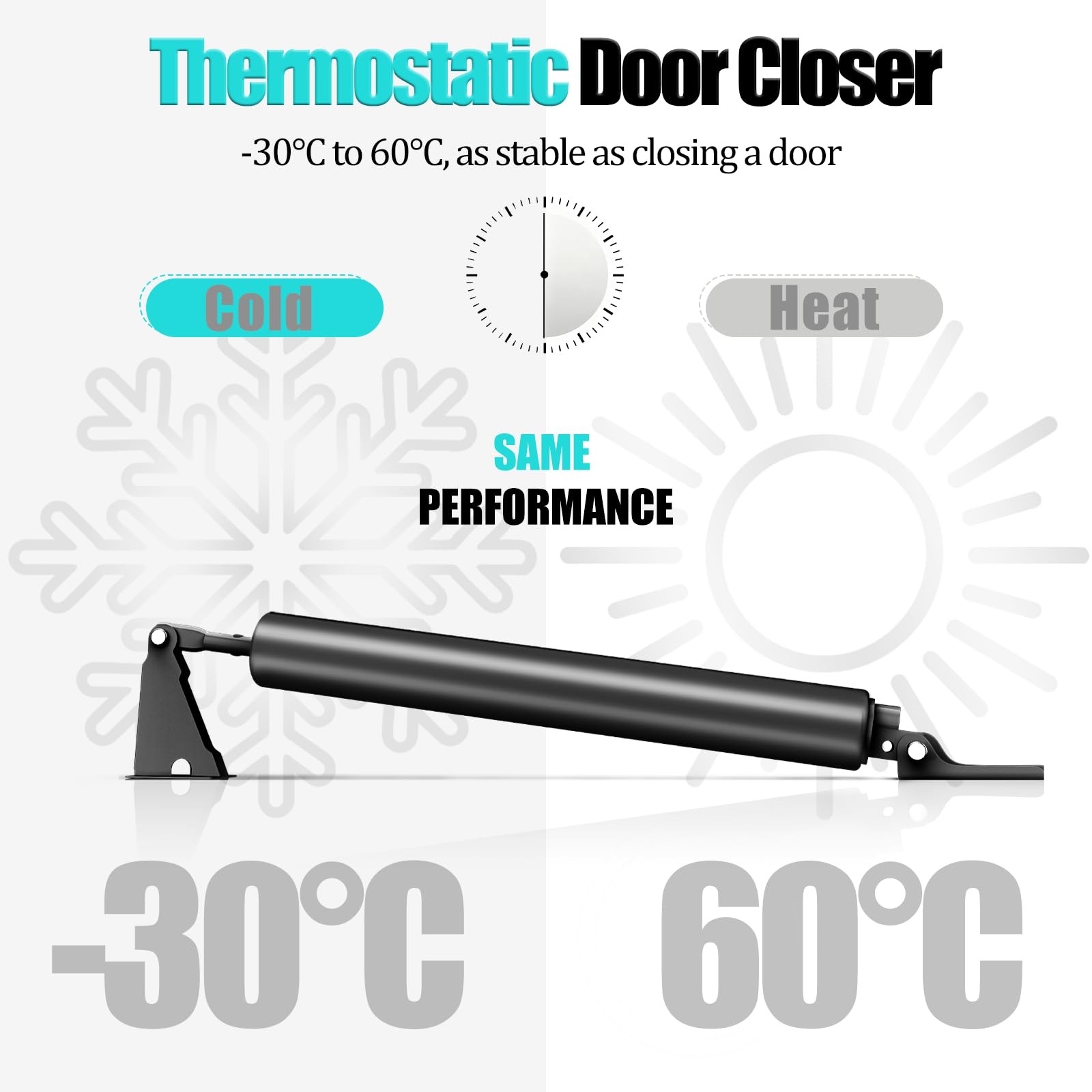 Storm Door Closer, Heavy Duty Pneumatic Screen Door Closer, Adjustable Closin…