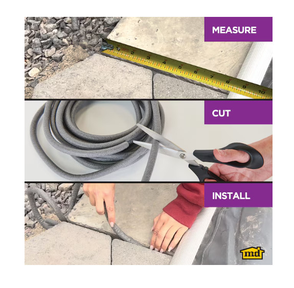 M-D 0.5-in x 20-ft Closed cell Backer Rod, Gray