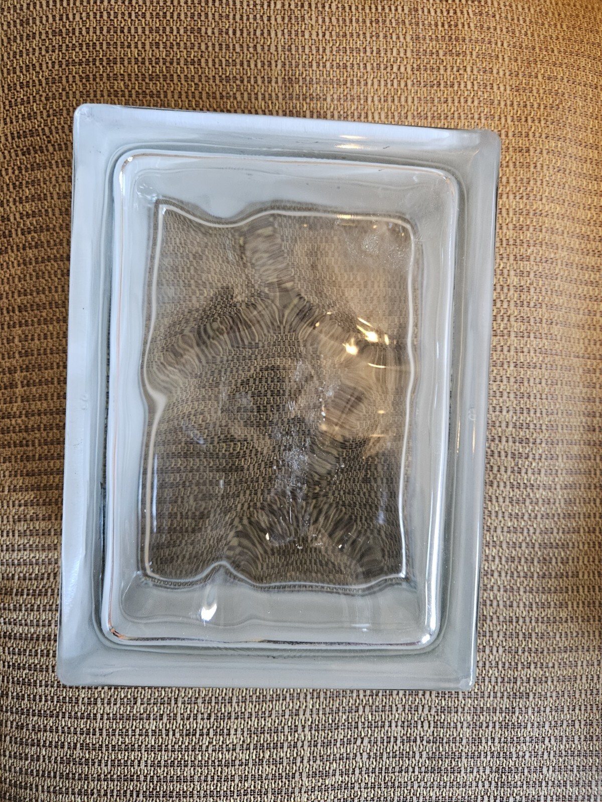 Wavy Glass Block 5 3/4×7 3/4×4