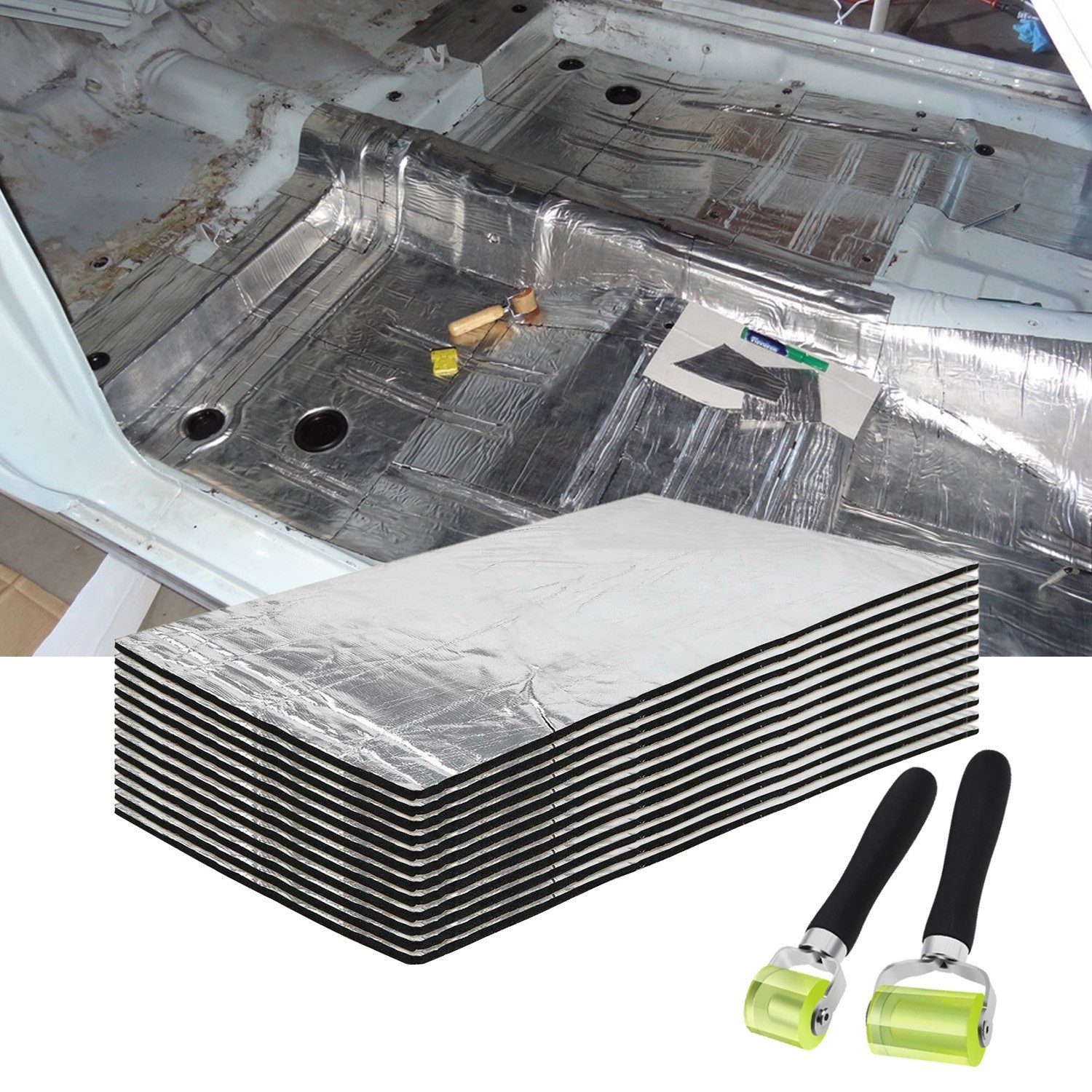 16″ X 10″ Fireproof Sound Deadener Heat Insulation Mat For Incinerator pipeline