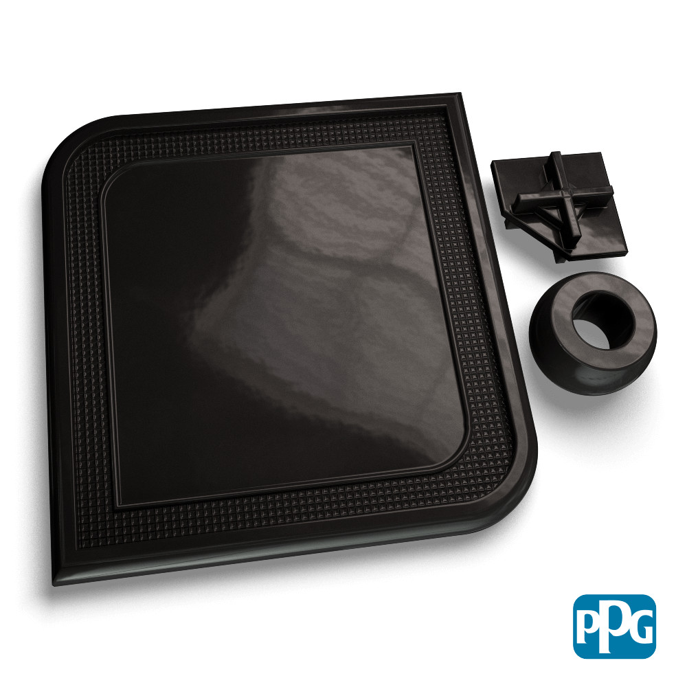 PPG | RAL 9017 TRAFFIC BLACK Powder Coating Powder (PCTA99105) 1 LB.
