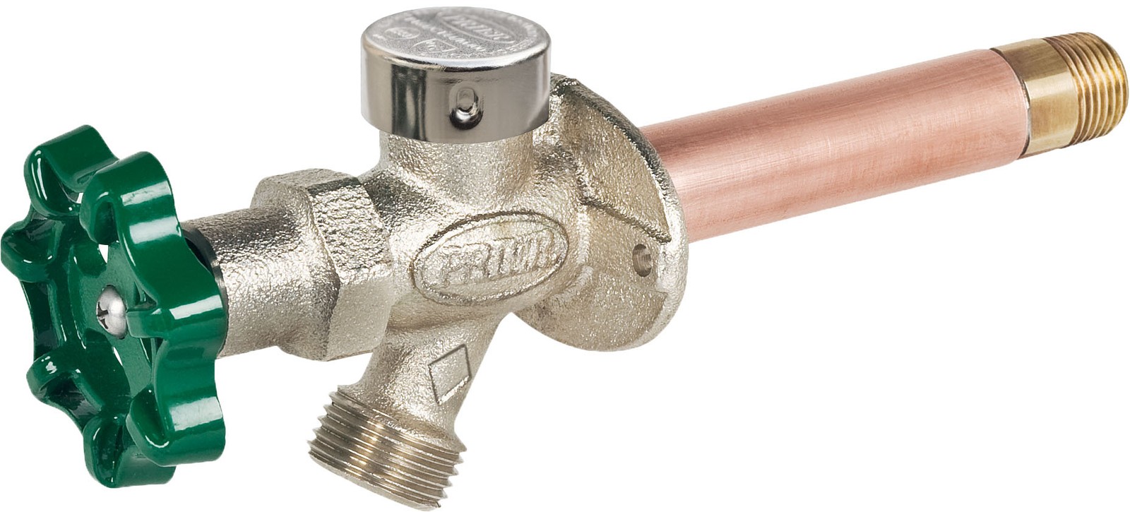 Prier Products C-144X04 1/2″ Crimp PEX Handle-Operated Freezeless – Nickel