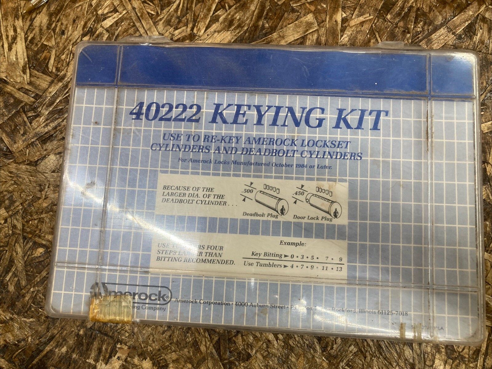 Vintage Amerock 40222 Keying Kit Rekeyable Padlock Service Kit keying kit