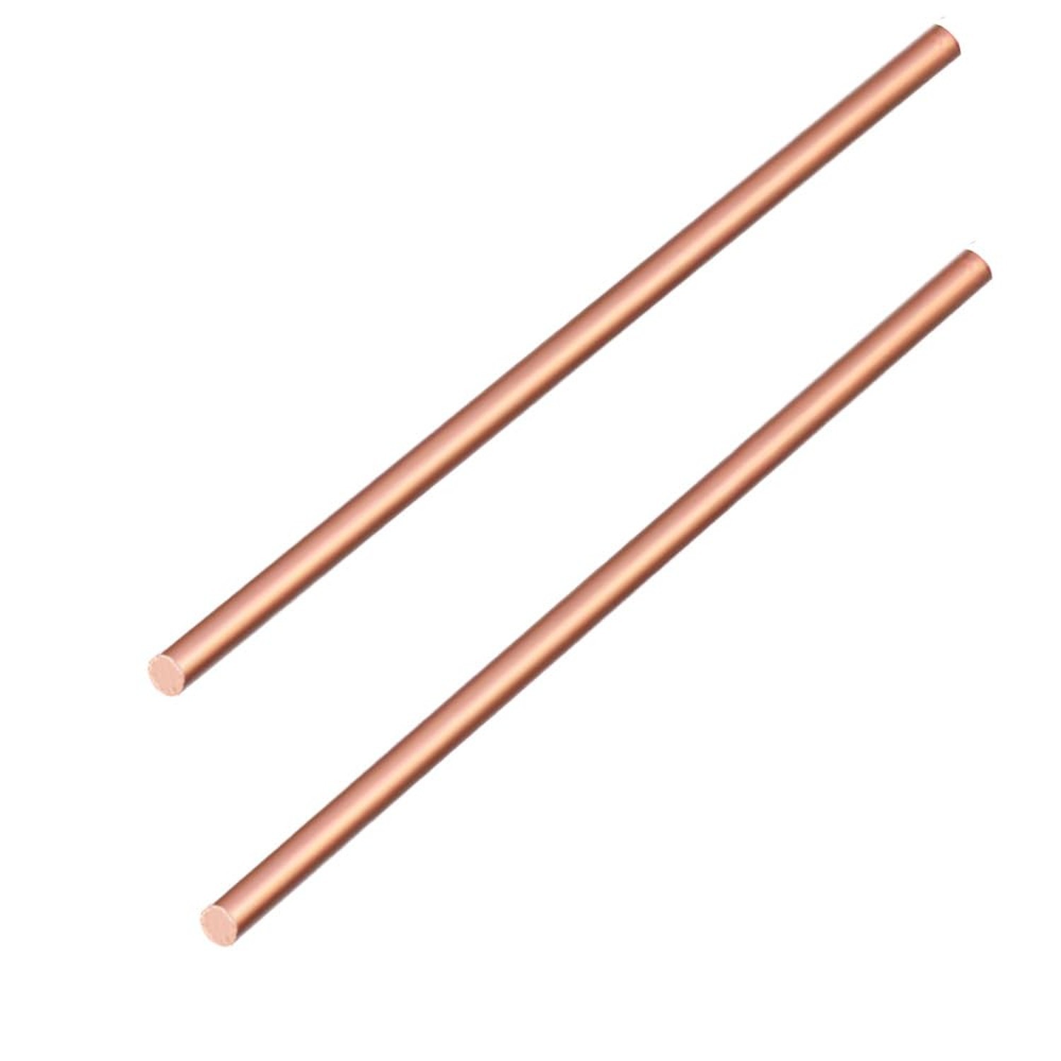 Pure Copper Round Rod 1/4″ Dia(6.35mm),13″ Length 99.9% Solid Copper Rod,Used…