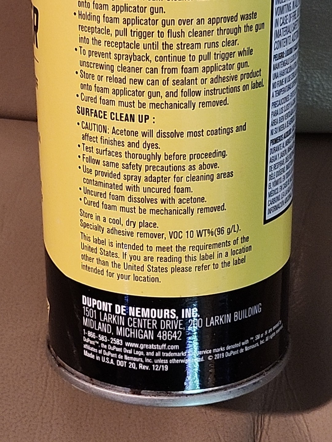 Great Stuff Pro 00259205 Foam Remover – 12oz