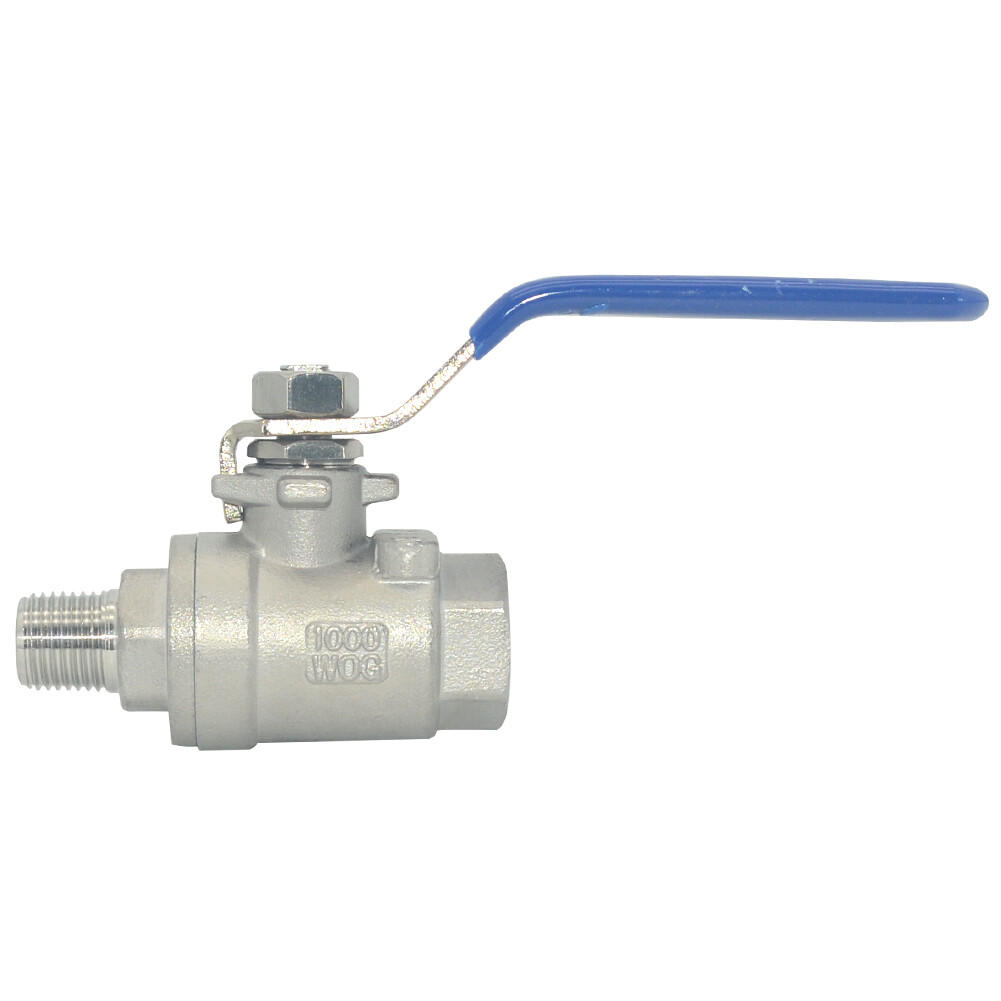 US STOCK 1/2″ 1″ 2″ inch NPT threaded MALE x Female Full Port Ball Valve SS 304