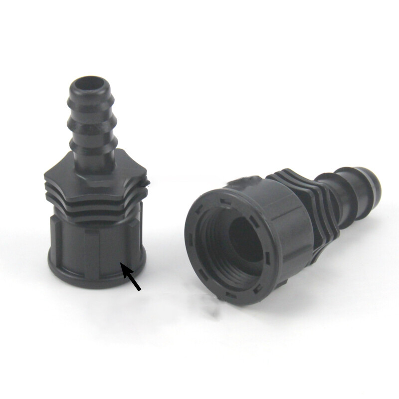 1/2″ 3/4″ Female BSP Thread Hose Barb Straight Plastic Connector Fitting 13/16mm
